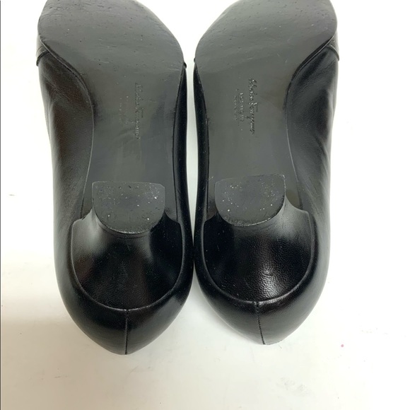 Ferragamo black calf and patent leather low heels 7.5 - Picture 11 of 13